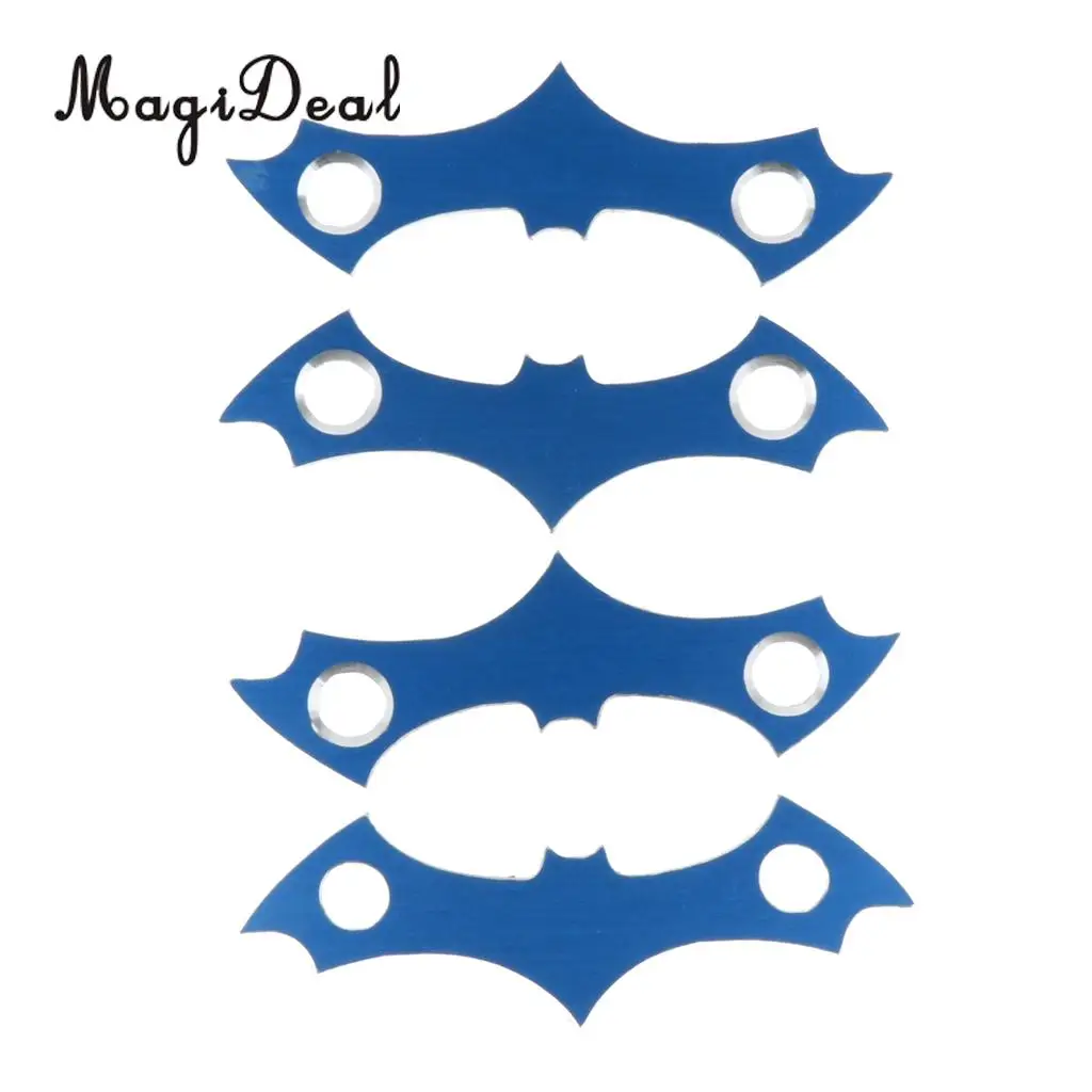 MagiDeal 4pcs Aluminum Alloy Skateboard Deck Protective Gasket Longboard Anti-sinking Prevent Sag Hardware for skateboard 