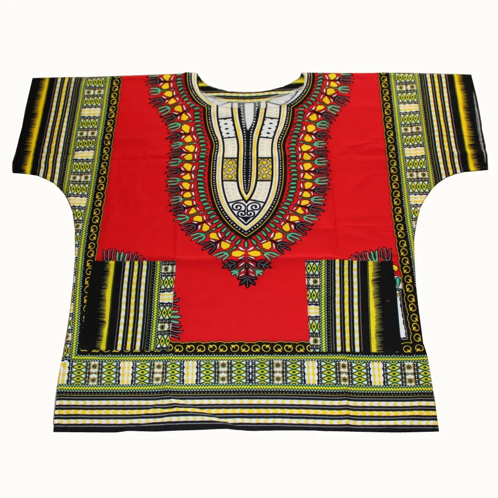 XXL XXXL Дашики ткань мульти использование мужчины хиппи панк традиционная Топ Плюс