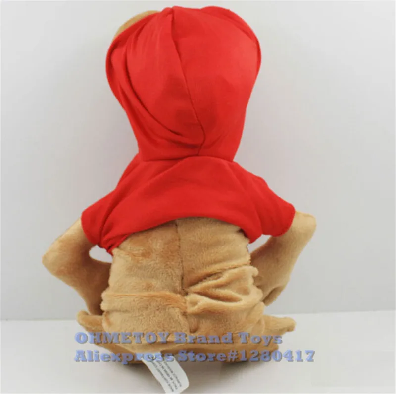 OHMETOY ET плюшевые игрушки Экстра наземный инопланетянин с красной толстовкой 22-28 см E.T мягкие детские куклы Детский подарок на день рождения