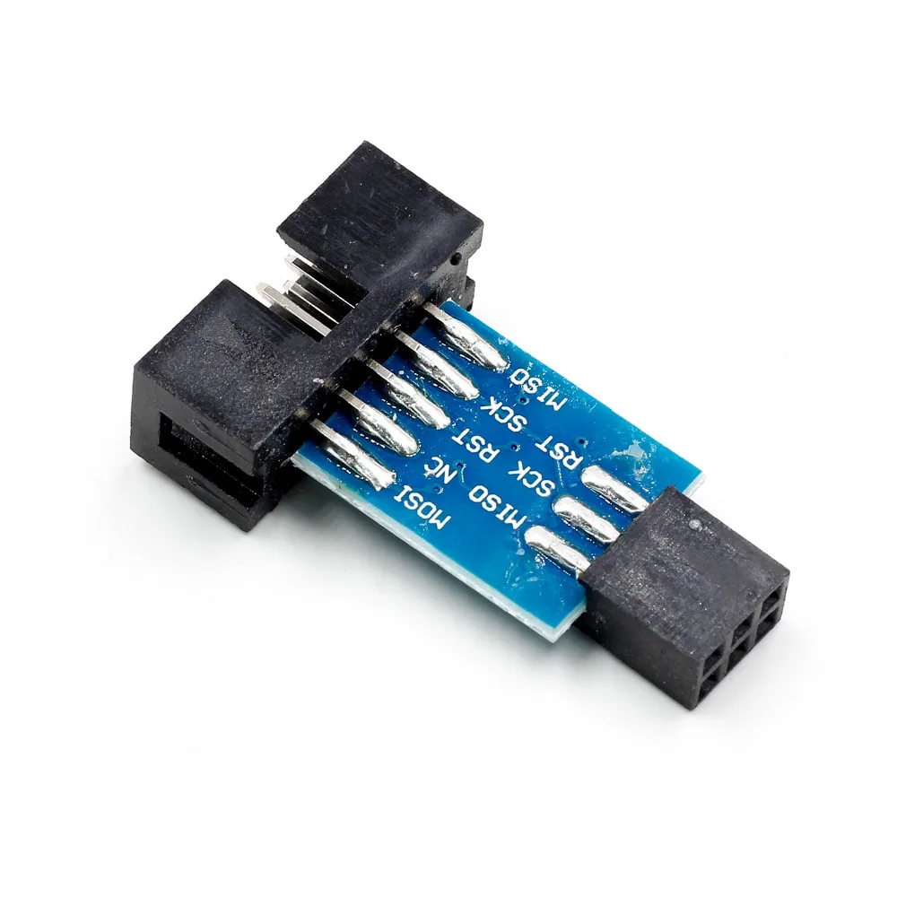 1 шт. 10 Pin до 6 Pin плата адаптера для AVRISP MKII USBASP STK500 высокое качество