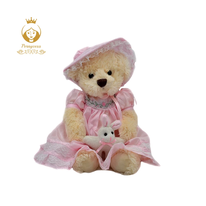 

1PCS 25CM cute teddy bear wearing a skirt plush stuffed toys, plush dolls kids role-playing, to send his girlfriend a gift