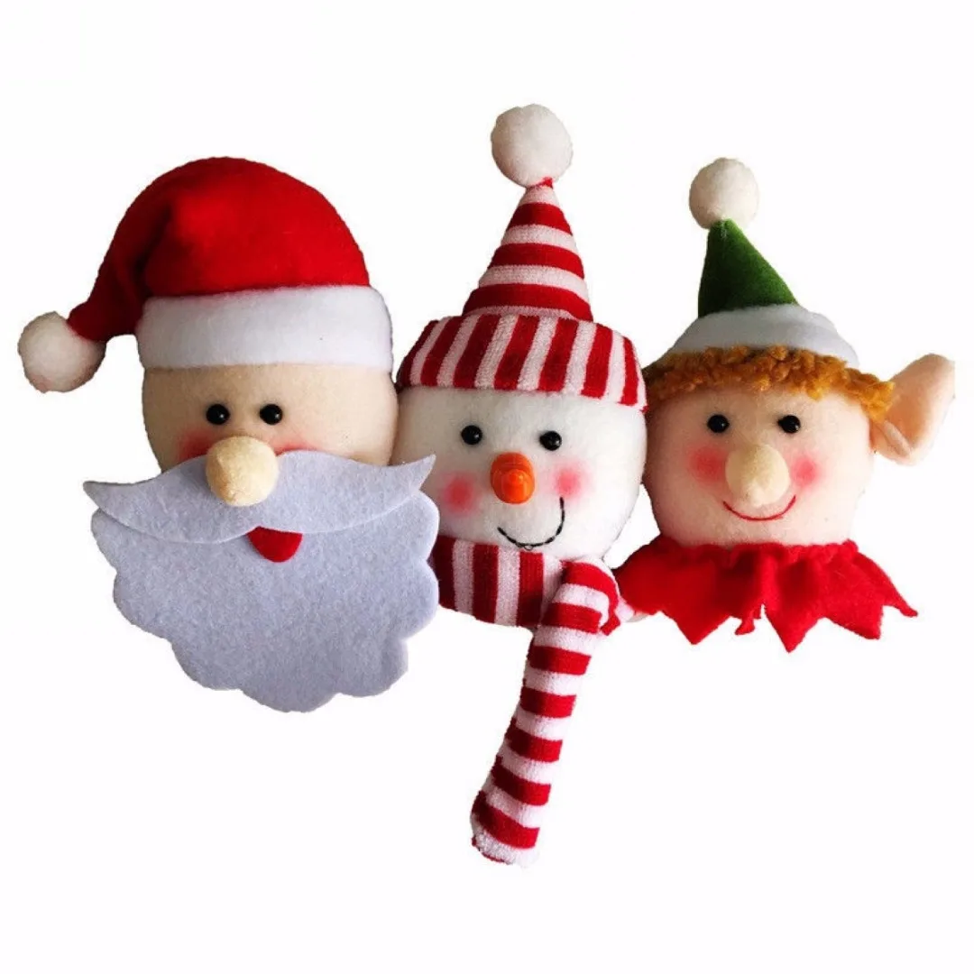 1PC Xmas Red Wine Bottle Cover Bags Hug Dolls Santa Claus Snowman Elf Dinner Table Decoration Home Christmas Party Decor