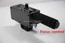 Pro lens controller with iris focus zoom controls for lens from FUJI or CANON for camera jib crane
