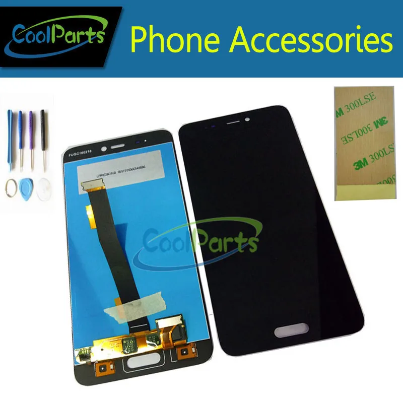 

High Quality Black And  White  Color For Xiaomi 5 LCD Display With Touch Screen Digitizer  With Tools And 3M Adhesive Tape