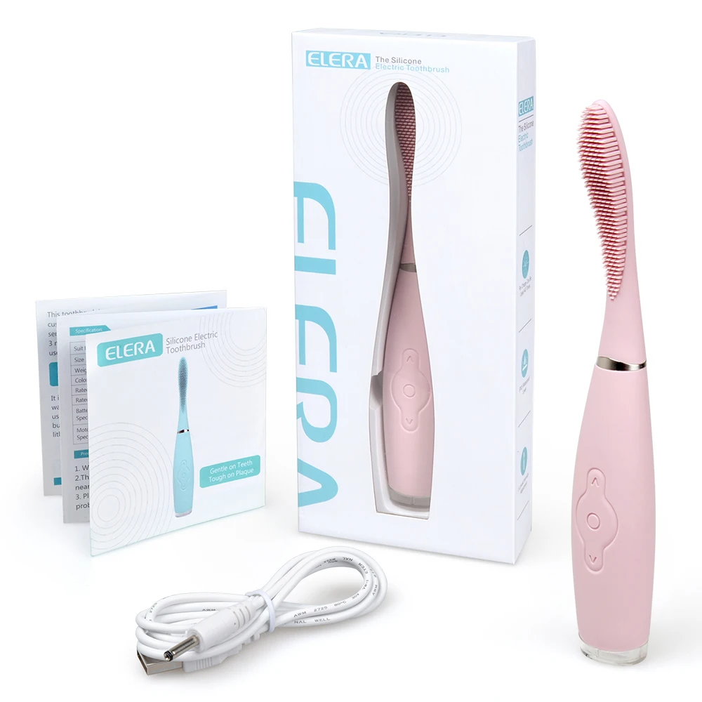 

Silicone Sonic Electric Teethbrush Waterproof Deep Clean Teeth Whitening Electric Teeth Brush USB Rechargeable for Kid & Adult