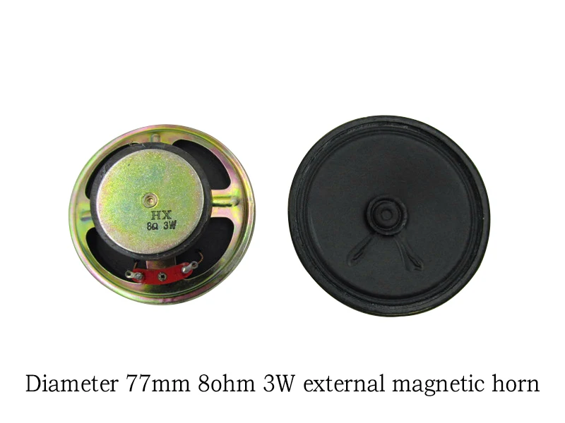 3-дюймовый 8Ohm 3 Вт Сделай Сам спикер для радио устройство для вызова 77X45X23,5 мм 2 шт./лот