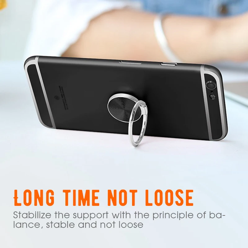 

Universal Metal Finger Ring Holder For iPhone X Xs Max Magnetic Strong Adsorption 360 Mobile Phone Holder For Samsung For Xiaomi