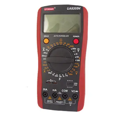 

Lab Multimeter Plastic AC DC Hfe Test LCD Multitester Golbk