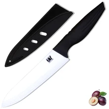 Lámina de cerámica del cuchillo del cocinero de 6 pulgadas Zirconia hoja nunca se oxida excelente diseño afilado de herramientas de cocina caliente de la venta solo cuchillo de cocina herramientas