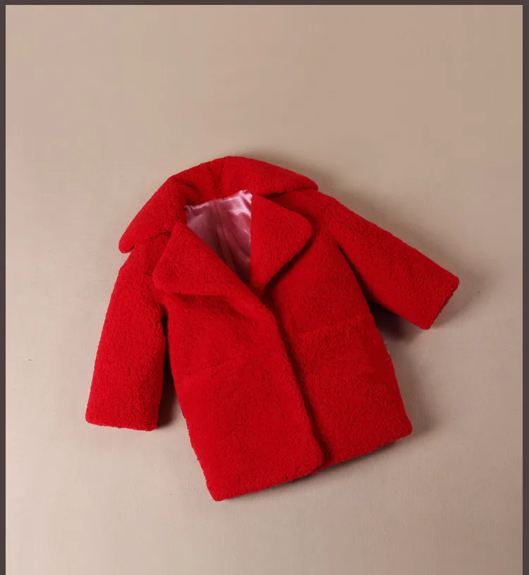Зимняя куртка из искусственного меха флисовые пальто для девочек теплая куртка детский зимний комбинезон, верхняя одежда стильная куртка для девочек-подростков Z759