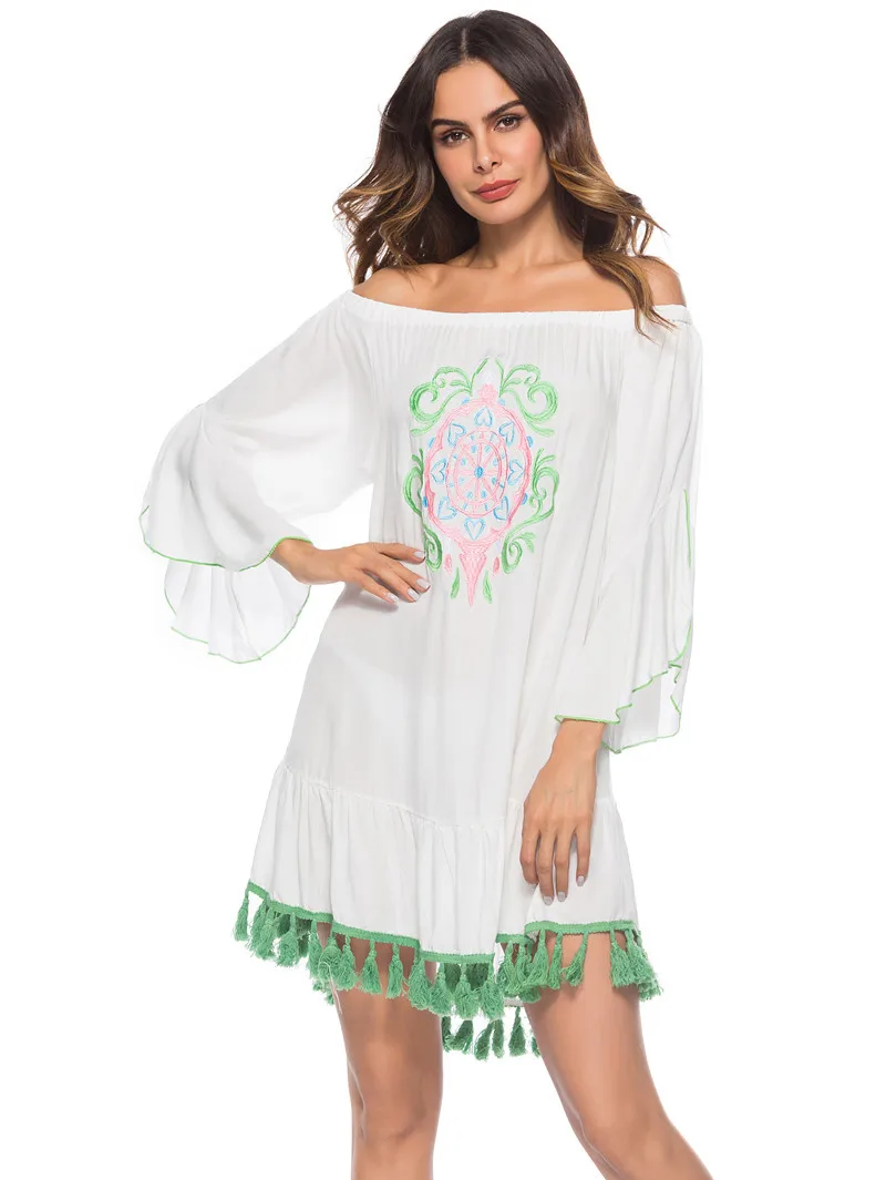 Swimsuit Cover Up Tunics For Beach Swim Suit Woman Women Summer Dress