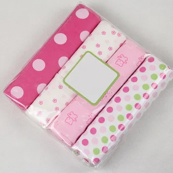 

4pcs/set Muslim 100% Cotton Bath Towel Bedsheet Cotton Cute Print Newborns Swaddle Wrap Receiving Blanket Bedding Infant