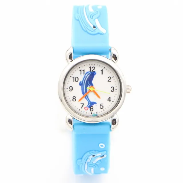 2018 3D Cartoon fashion dolphin silicone design kids Watch Children Girls Boys S 2018 3D Cartoon fashion dolphin silicone design kids Watch Children Girls Boys S