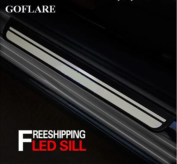 

Car Styling for Honda Accord accessories 2008-2012 led auto door sill protector illuminated sills scuff plate cover thresholds