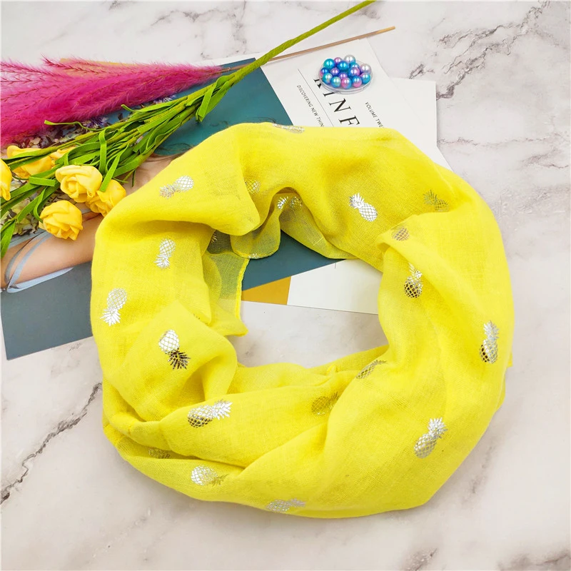 

women Infinity Scarf ring scarves Fashion shinny Bronzing loop Scarves Snood Shawl summer Sunscreen