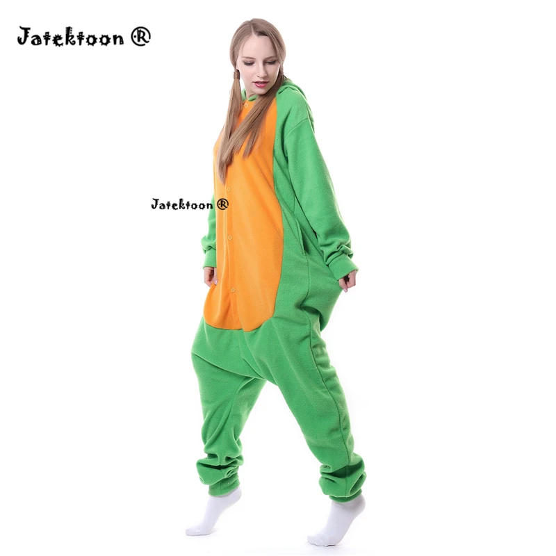 Взрослых мультфильм морская черепаха Onesie Аниме Пижамы черепаха Косплэй пижамы Хэллоуин Детский костюм для вечеринок Комбинезоны для женщин костюмы для Для мужчин