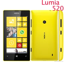 Оригинальный телефон 520 nokia lumia 520 сотовый телефон dual core 8 ГБ rom 5mp gps wi-fi 4.0 “IPS разблокирована windows phone Восстановленное