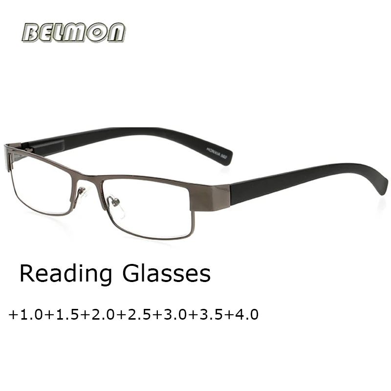 

Belmon Reading Glasses Men Diopter Presbyopic Eyeglasses Degree Eyewear For Male +1.0+1.5+2.0+2.5+3.0+3.5+4.0 RS779