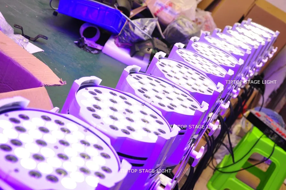 Китай светодио дный свет этапа с поставщиком 20 упак. 54x3 Вт теплый белый пар DMX-512 Освещение лазерный проектор вечерние клуб DJ 3200 К Цвет Par 64