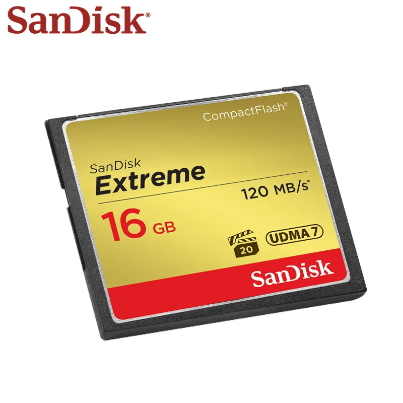 Оригинальная карта памяти SanDisk Extreme 32 Гб 64 Гб максимальная скорость чтения 120 м/с карта памяти CF для камеры карта памяти 128 ГБ