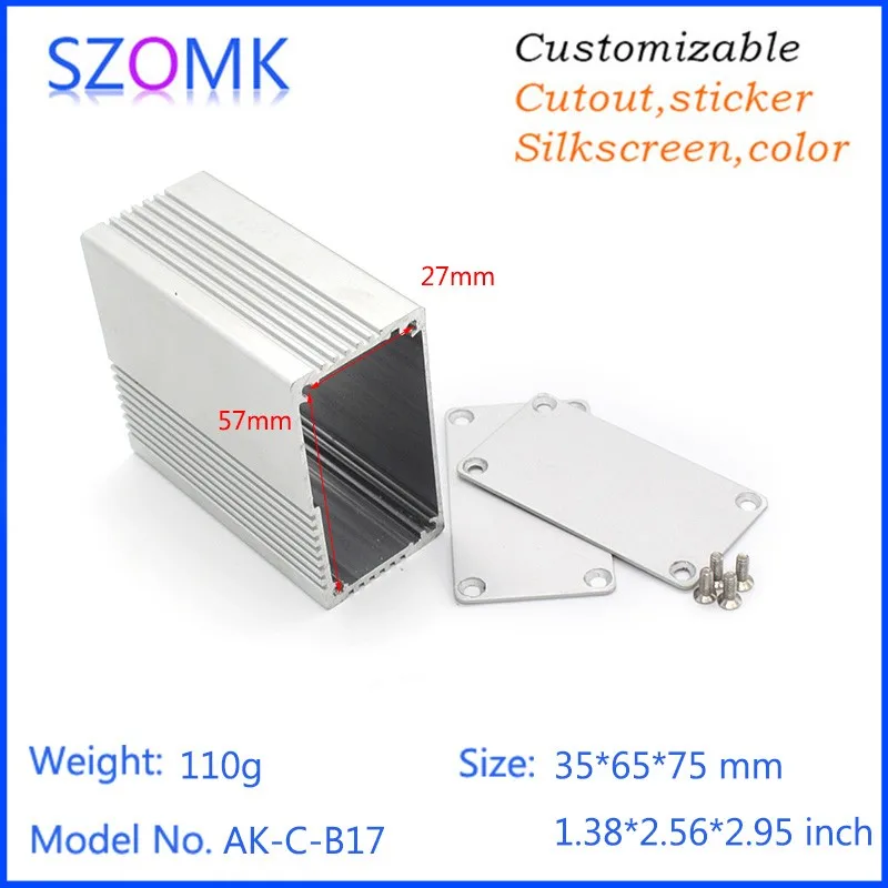 1 шт. анодированный электронный Алюминиевый Чехол 35*65*75 мм|enclosure hinges|enclosure wallenclosure