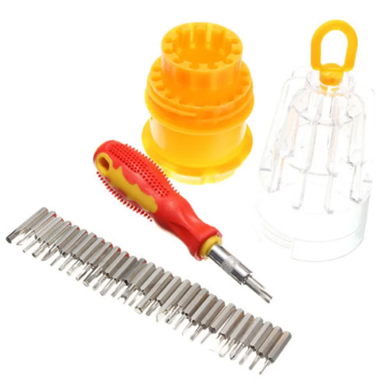 31 IN 1 Screwdriver Set Precision Phone Cmputer Camera Slotted Phillips Screwdriver Maintenance Tools Torx Hex Screw Driver Set