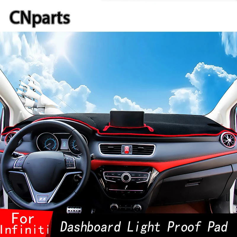 CNparts Auto Car Dashboard Covers Mats For Infiniti QX50 G25 G35 G37