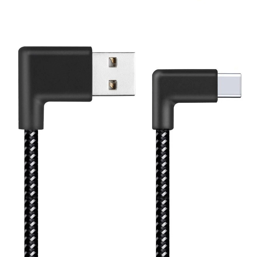 

Fast Charging 90 Degree Convenient Multifunctional Right Angle USB Cable Micro Double Elbow Powerful For Type-C Android
