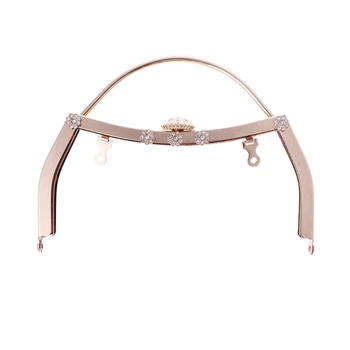 

1PC Retro Metal Purse Bag DIY Craft Frame No Hole Clasp Lock Accessories 18cm