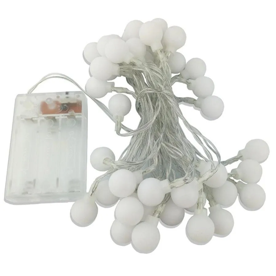 BEIAIDI 2M 5M 10M LED String Fairy Lights with Cherry Balls LED Globe Waterproof Starry Light for Garden Christmas Wedding Party BEIAIDI 2M 5M 10M LED String Fairy Lights with Cherry Balls LED Globe Waterproof Starry Light for Garden Christmas Wedding Party