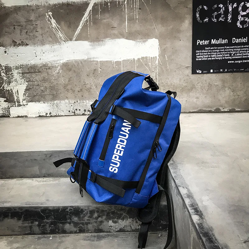

Multifunction Men Backpack Travel Backpacks Oxford Large Capacity College Women Portable Back Pack Letter Multipurpose Bagpack