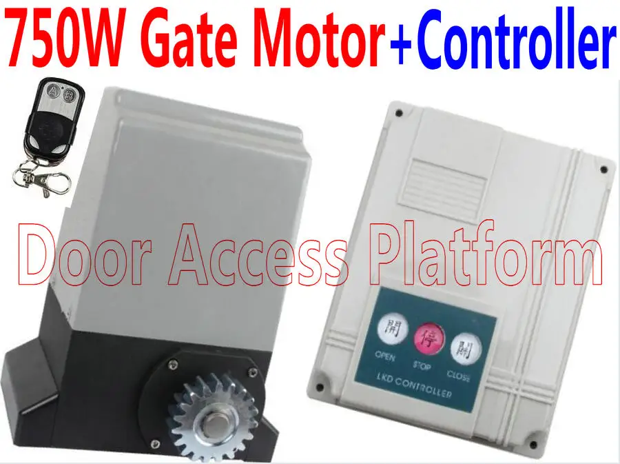 

750W Electronic Gate Motor Door Opener Automatic door locker Sliding Operator Gate Opener 750W Copper Core Motor access door kit