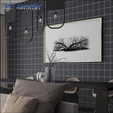 

Modern Simple Mosaic College dormitory self adhesive wallpaper gray Student bedroom decorative waterproof padded wallpaper