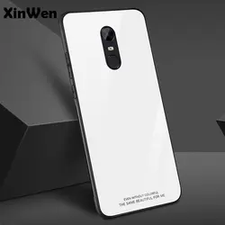 XinWen Роскошные противоударный caso чехол для Xiaomi Redmi 5 mais 5 mais края Мягкие TPU чехол для телефона с закаленным стеклом