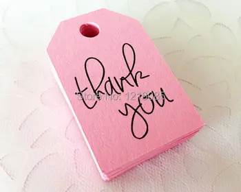 

Pink Thank You Favor Tags Die cuts Scrapbooking Gift giving Tags Wedding birthday Shower Gift Tags Pastel Paper Tags