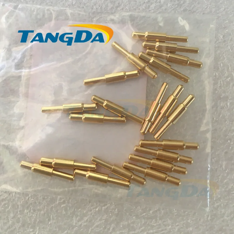 

Разъемы Tangda pogopin D 3,1*18 мм, пружинная зарядка, наперсток, Проводящий зонд, производительность, игольчатый позолоченный A.