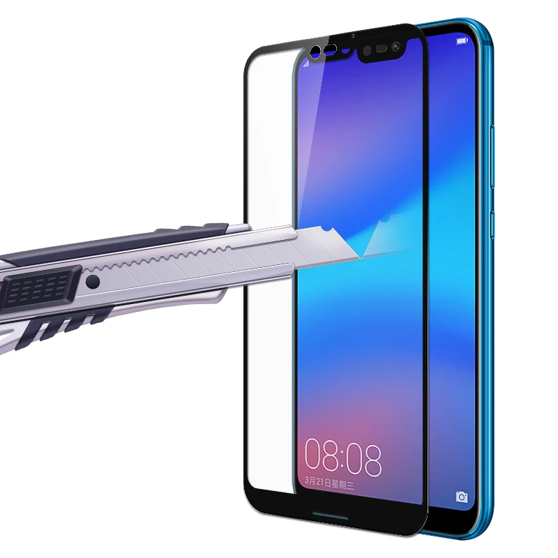 3D Защитное стекло для Huawei P20 Lite Pro Полное покрытие Защитная пленка экрана P 20