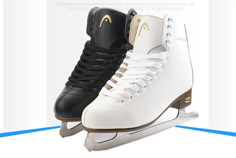 Adult Child Ice Skate Tricks Shoes Leather Ice Blade Skates Professional Flower Knife Ice Hockey Knife Real Ice Skating ID16