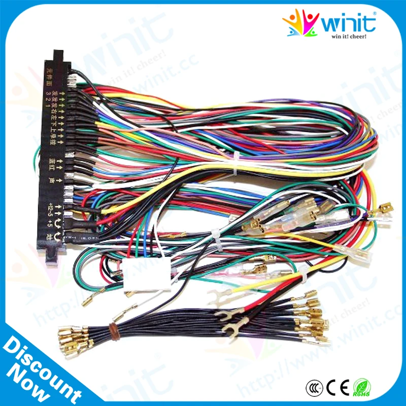 Jamma провода для аркадных игр/Jamma 28 pin с 4 кнопками игр/Аксессуары шкафа | Спорт и