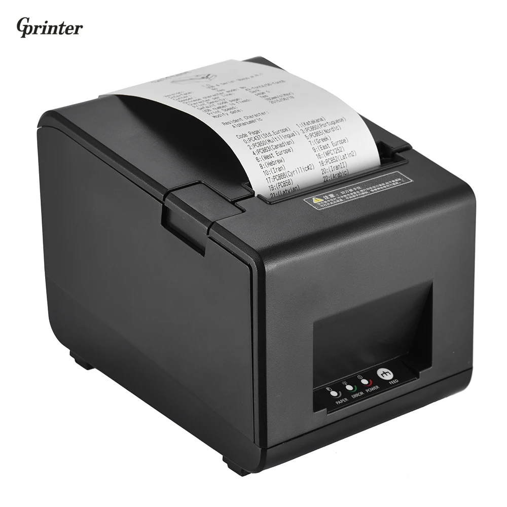Gprinter طابعة الإيصالات الحرارية طابعة الباركود تسمية الرسم المطبخ القاطع 160 مللي متر/ثانية 80 ملليمتر الطباعة عرض ل reastaurant pos Gprinter طابعة الإيصالات الحرارية طابعة الباركود تسمية الرسم المطبخ القاطع 160 مللي متر/ثانية 80 ملليمتر الطباعة عرض ل reastaurant pos