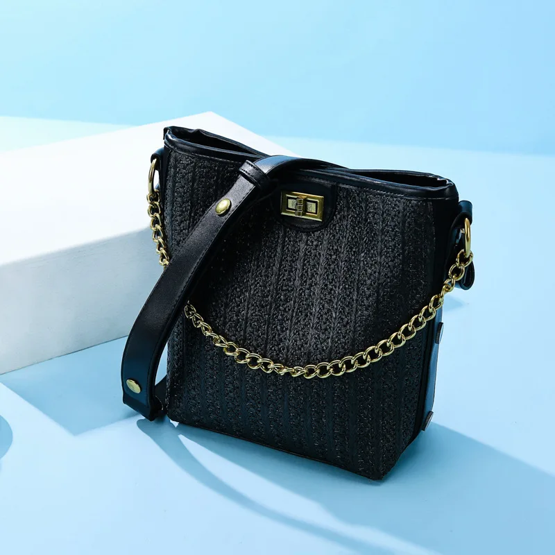 

Female Crossbody Knitting Bag Women 2019 Quality Leather Luxury Handbags Designer Sac Main Ladies Large Shoulder Messenger Bag