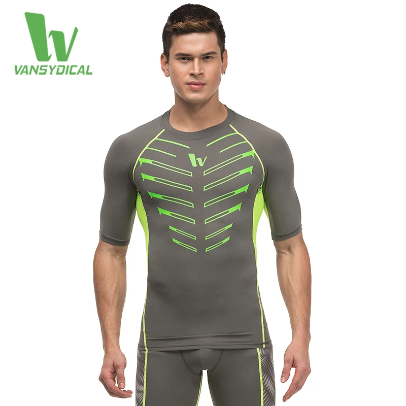 

2016 Summer New Arrival Men Compression Shirt Base Layer Under Tops Quick Dry Spandex Running T-shirt
