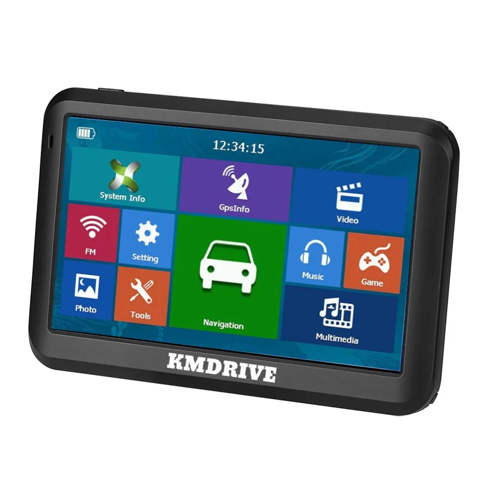 KMDRIVE 5 "Автомобильный грузовик GPS навигация Sat Nav FM 8 Гб MP3/MP4 плеер комплект