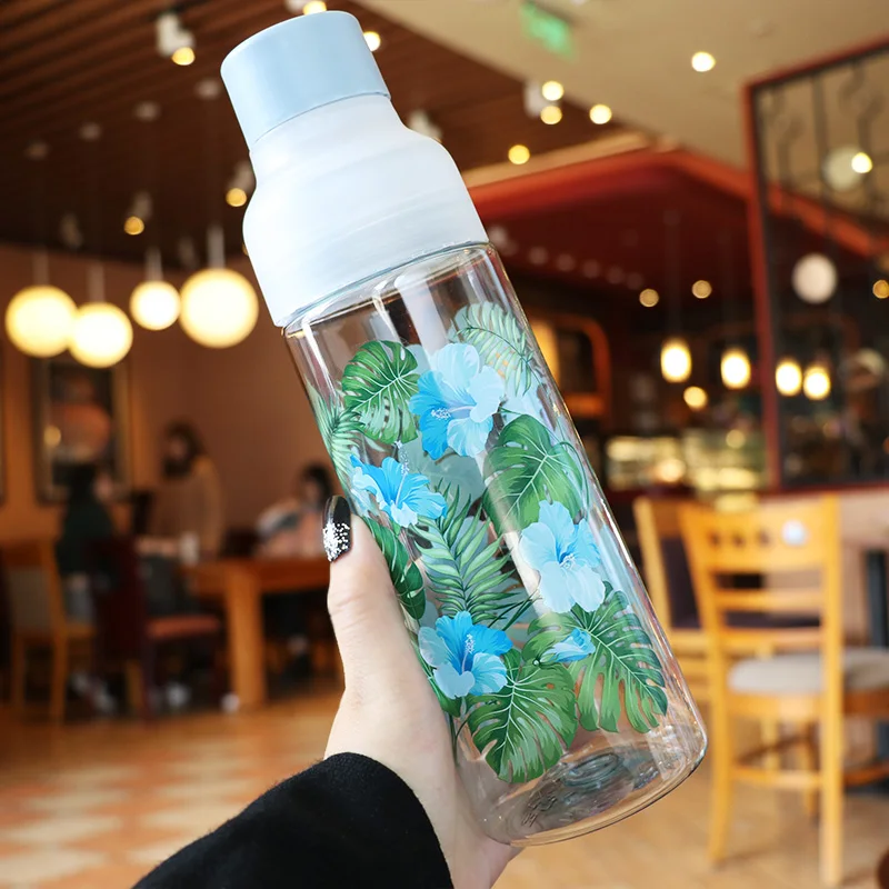 

600ml 750ml Plastics Water Bottle Portable My Water Bottles Travel Camping bpa Free Outdoor Sports Drinking Bottles Leak Proof