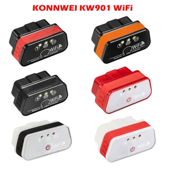 

Car Accessories KONNWEI KW901 WiFi ELM327 OBD2 OBDII Diagnostic Scanner Reader For iOS & Android Top Brand Car-Styling Hot Sales