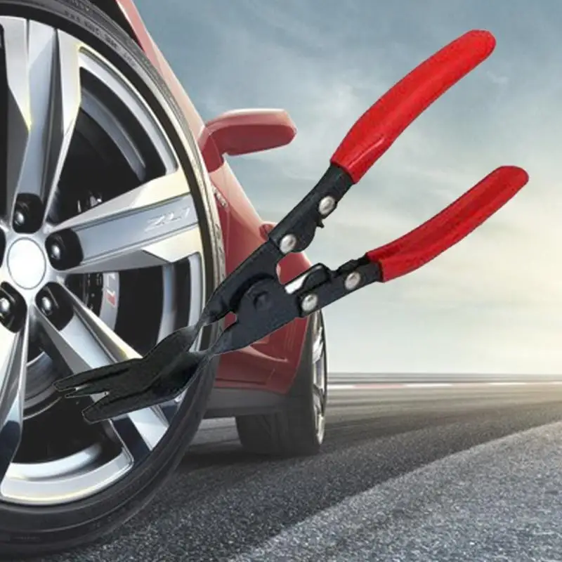 

New Carbon Steel Pliers Auto Repair Tools Trim Panel Clip Removal Plastic Rivets Buckle Clamp Liner plastic buckle screwdriver