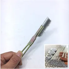 Маленькая проволочная щетка для ремонта резервуар для воды щетка для чистки мини-кисточка нержавеющая стальная проволочная щетка