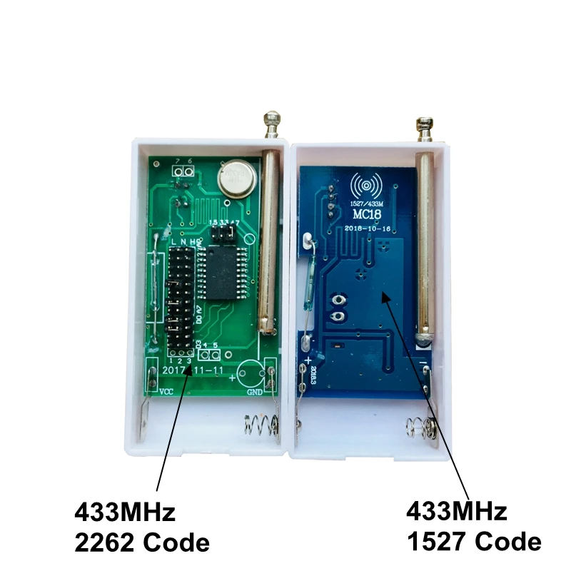 Беспроводной двери окна сигнализации Сенсор 433 МГц 1527 код Батарея дверной контакт Сенсор для GSM сигнализация Системы обнаружить окна и двери