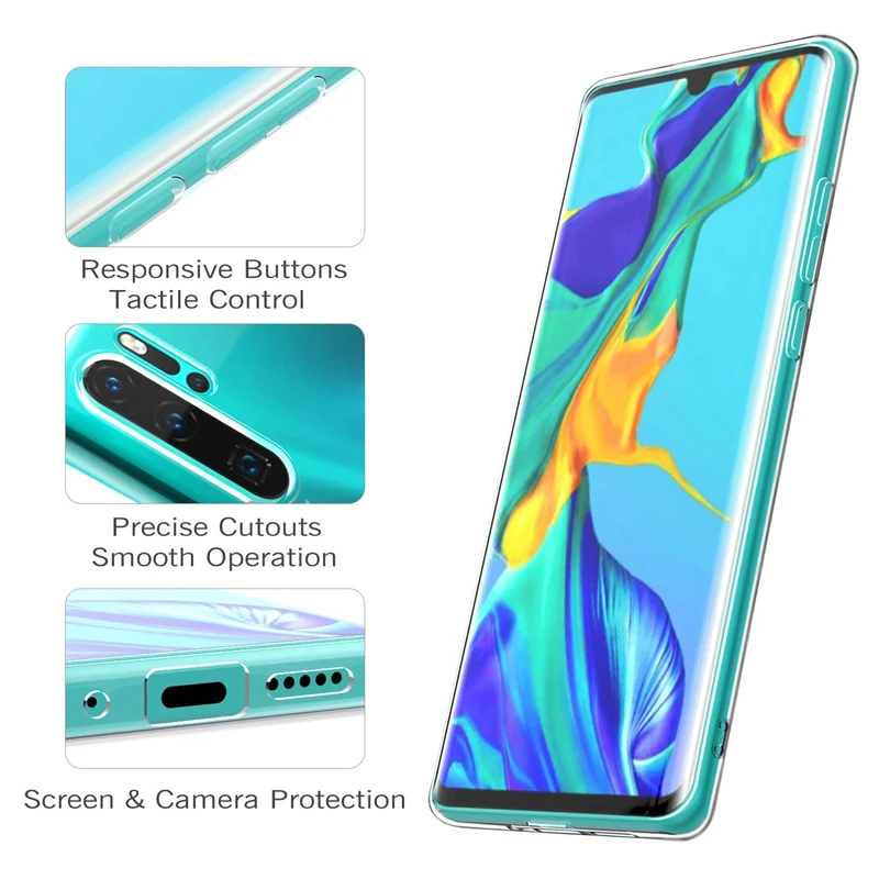 Прозрачный ТПУ чехол для huawei Honor 20 Pro Coque Мягкий силиконовый чехол для huawei P Smart Z P30 P20 Y6 Y7 Pro Y9 Prime задняя крышка