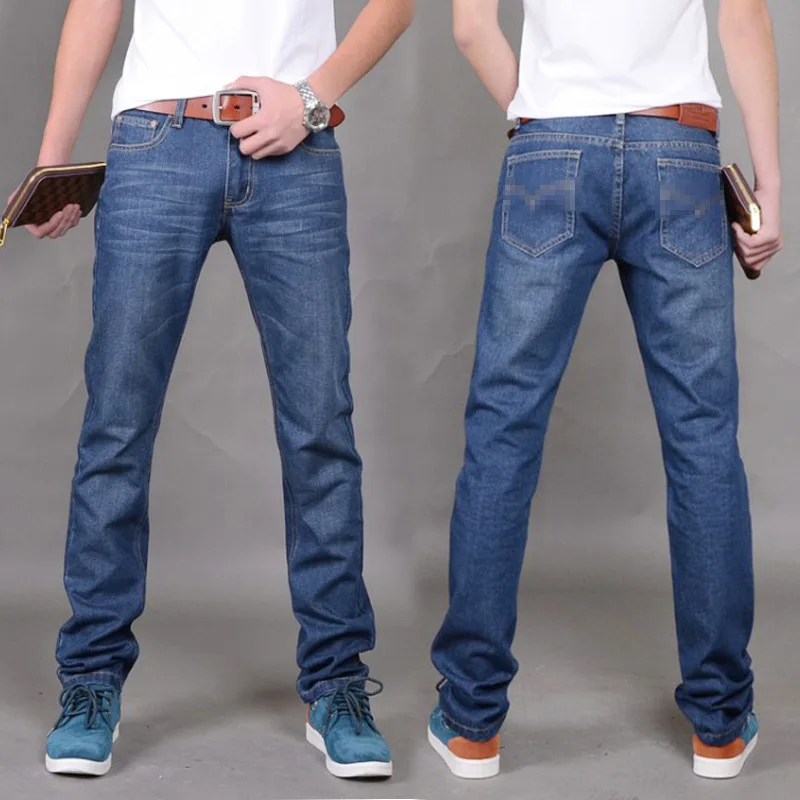 2018 New Fashion Arrival Casual Jeans For Men Jean Straigh Regular Fit Denim Pants Classic Trousers Tight Pant Solid Colors Hot